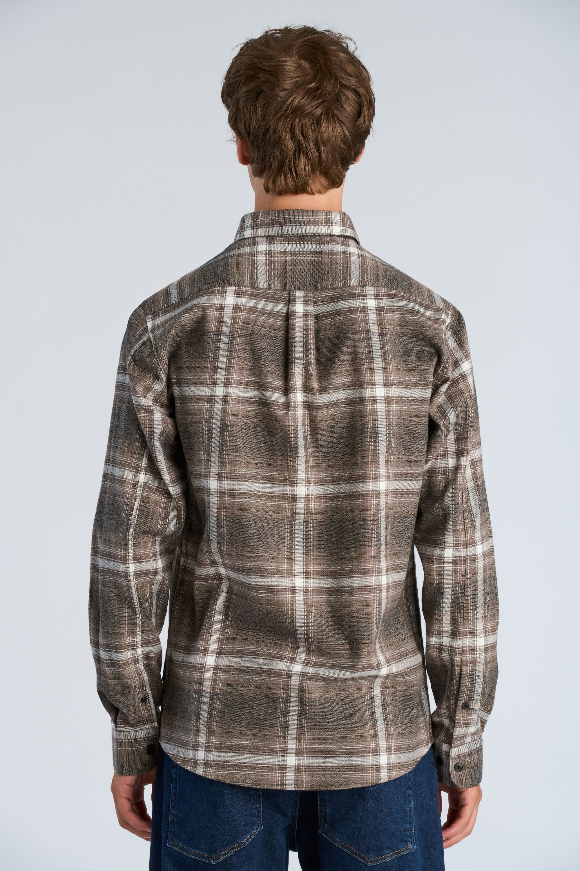 Brushed checked shirt L/S