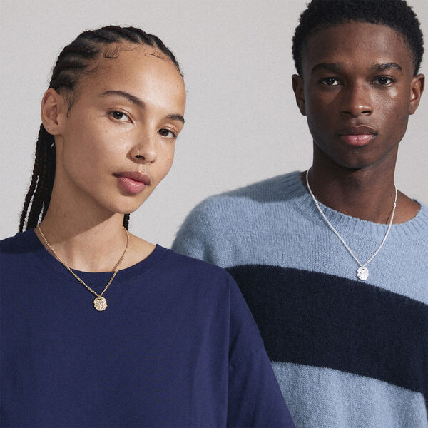 SCOTTIE recycled coin necklace gold-plated