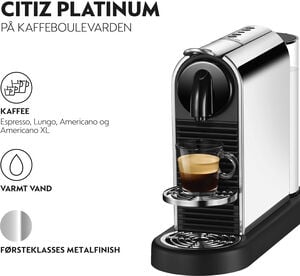 Nespresso CitiZ by DeLonghi, Platinum Stainless Steel