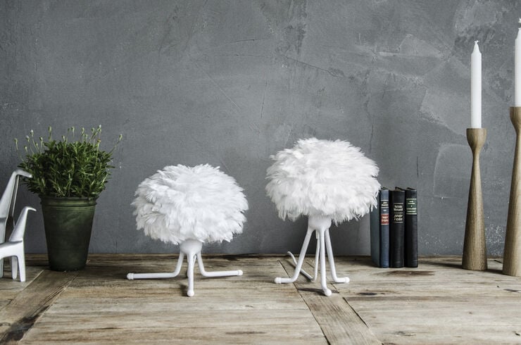 Tripod Base matt white H 18,6 cm