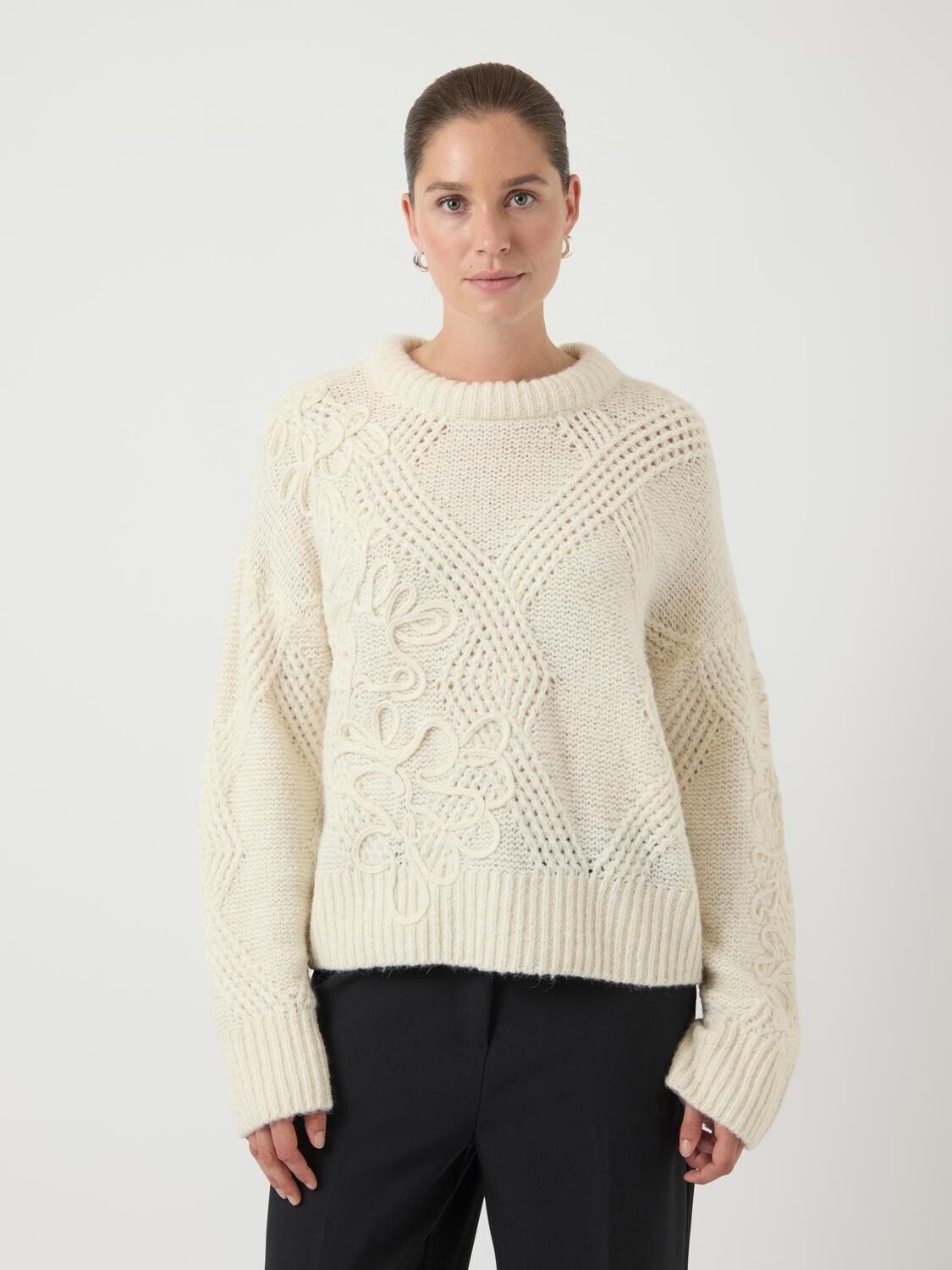 YASFLORO LS KNIT PULLOVER S.