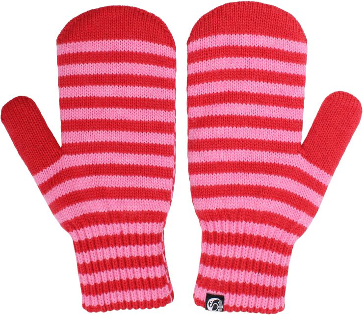 Danicebird Wool Mittens Bright Red/Spicy Pink