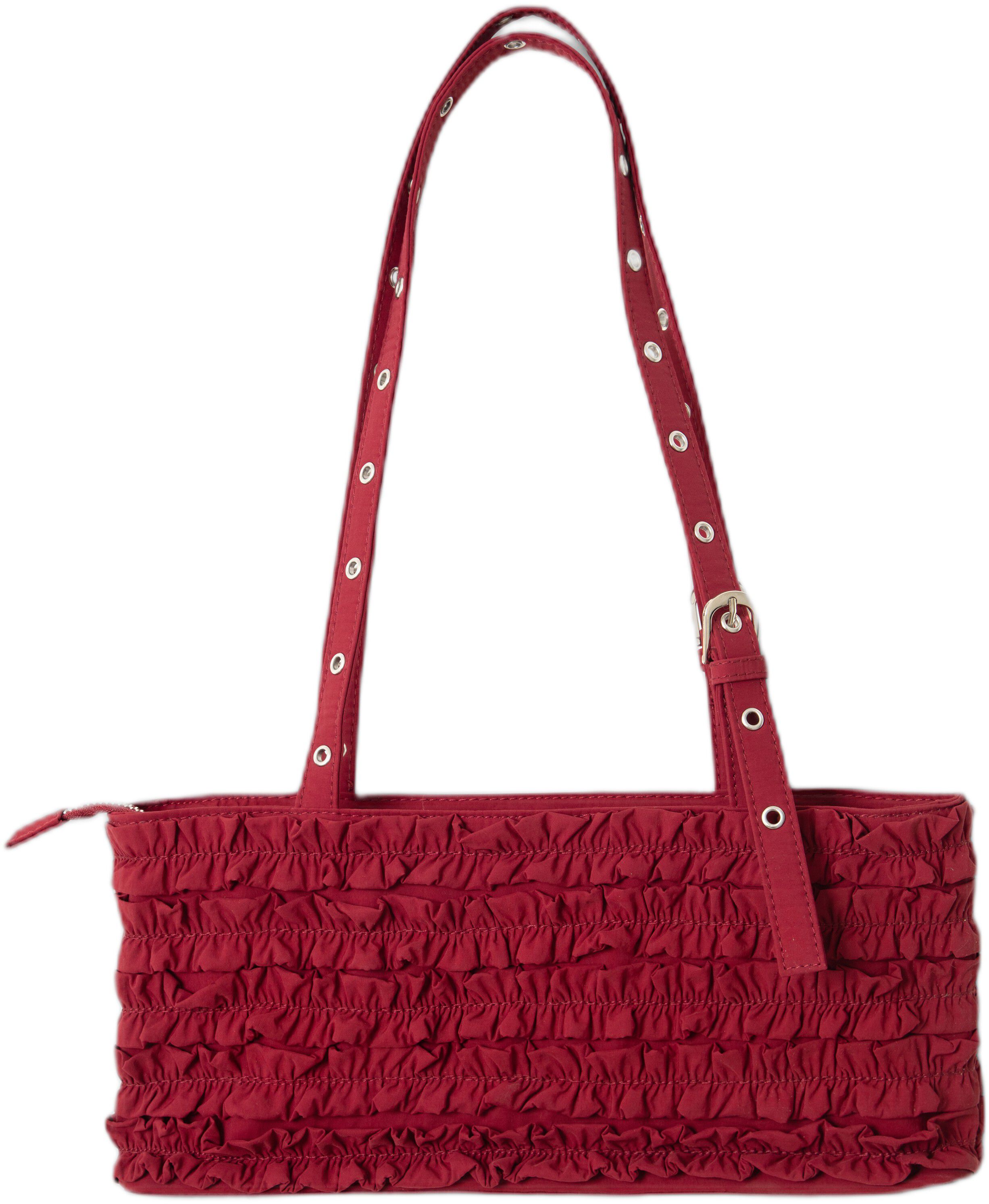 SOPHIA RUFFLE BAG - RED PEAR