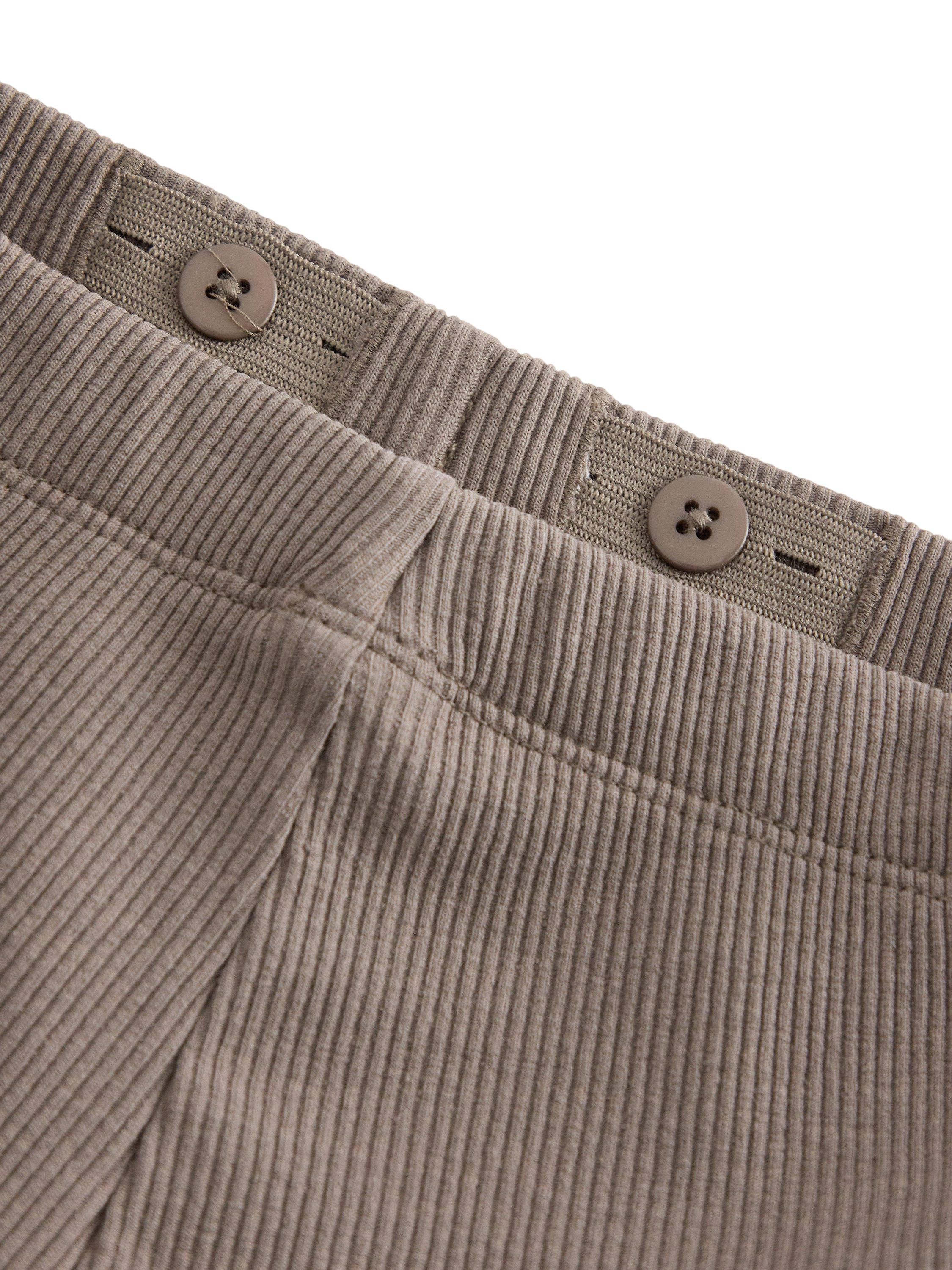 Leggings i mjuk bomullstrik&aring; med r