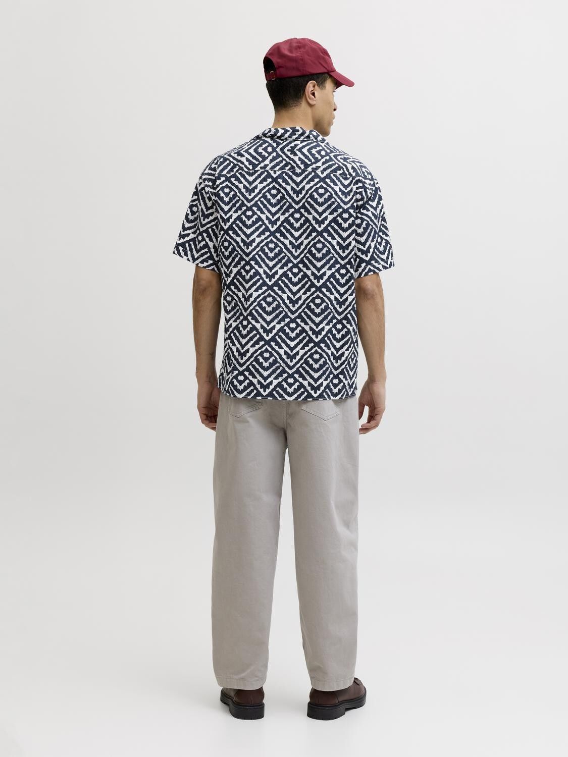Jjmilo Seersucker Resort Shirt Ss