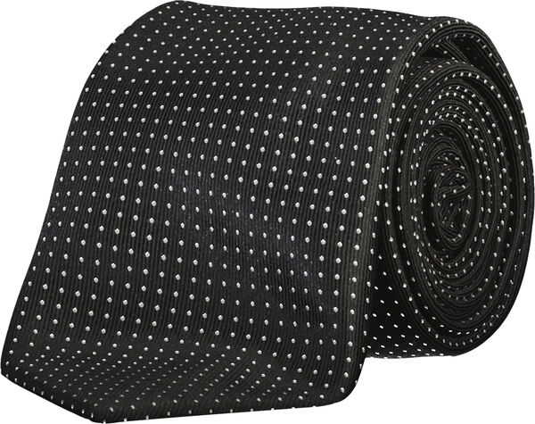 Polyester tie with dots 7 cm