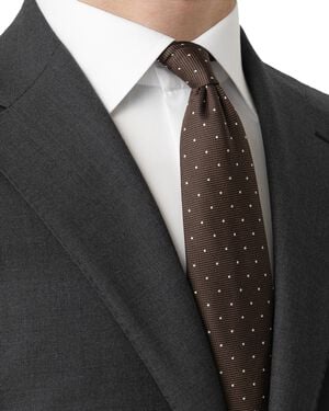 Polka Dot Woven Silk Tie