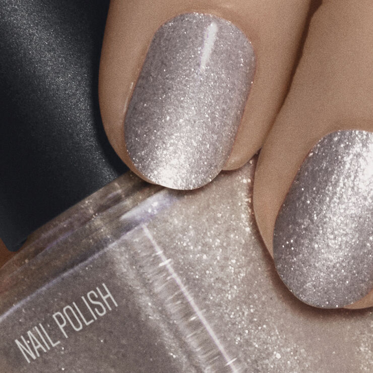 Nail Polish Silver Glitter