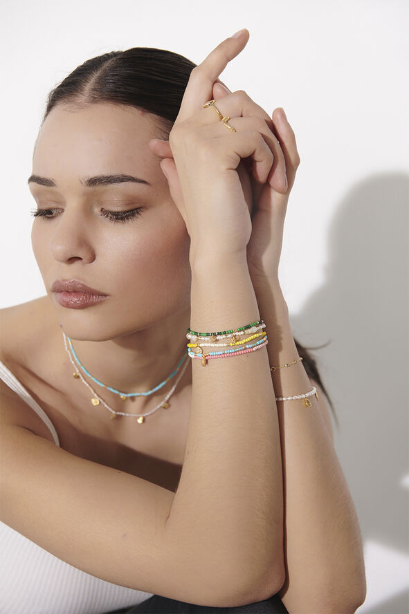 Global Goal # 5 Equality Heart Beaded Bracelet