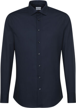 Business Shirt Slim Long sleeve Kent-Collar Uni