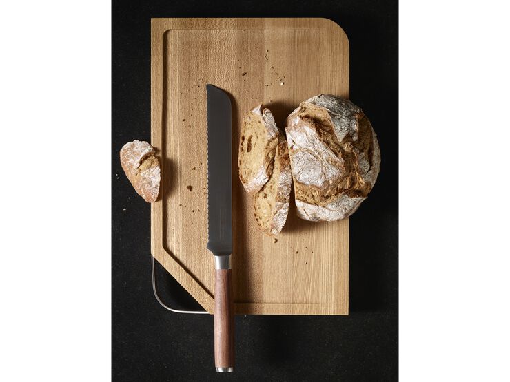 Skjærebrett med håndtak 48 x 32 x 3 cm Tre/Stål