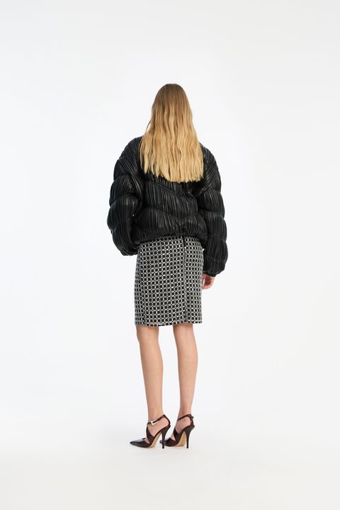 PLEATED BOMBER JACKET