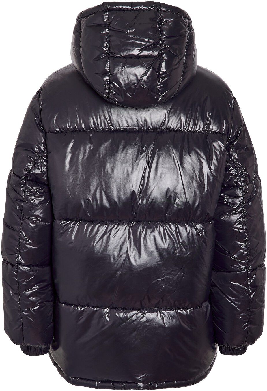 Nmallie Shiny Hood Long Jacket