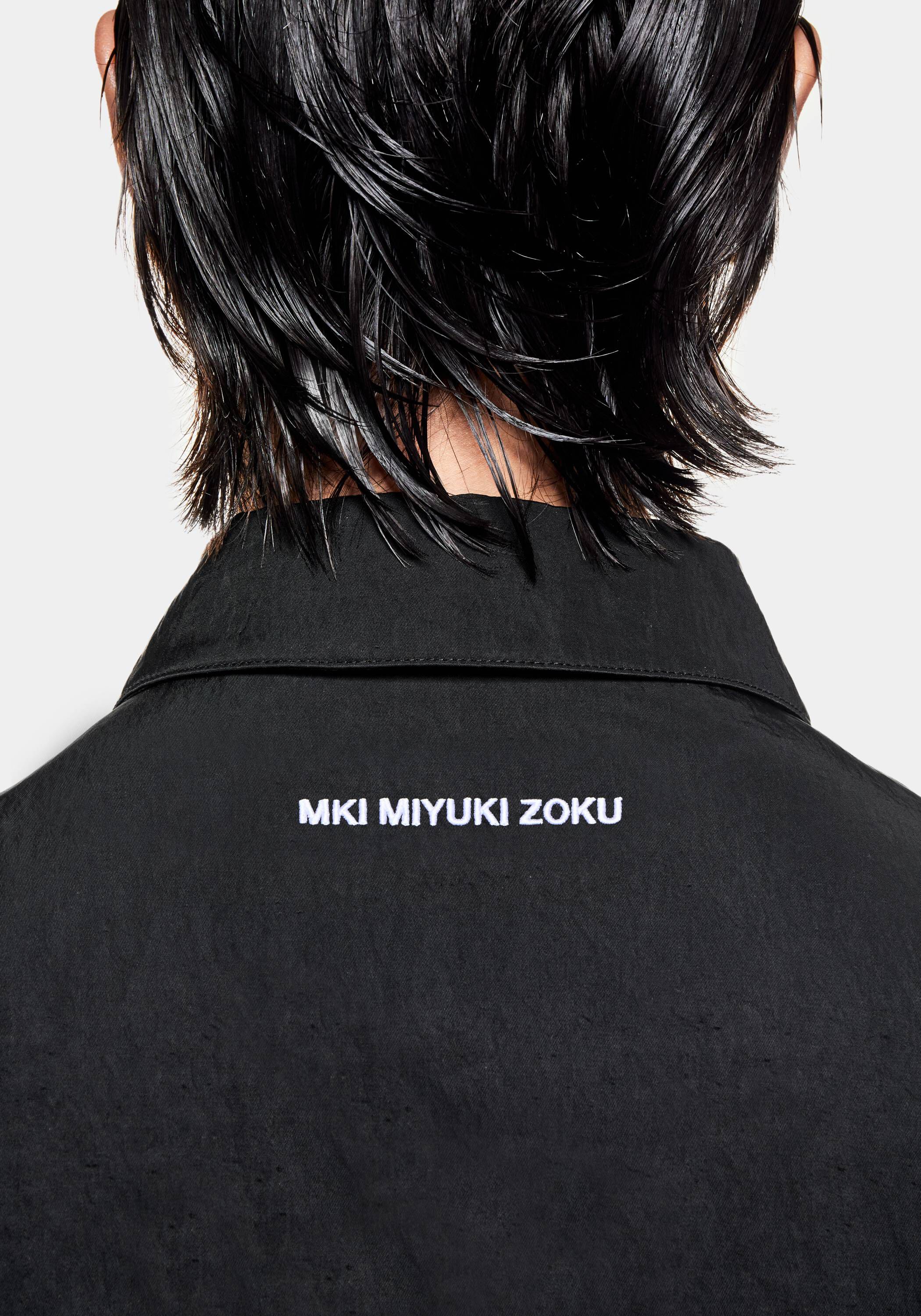 SILKY NYLON BOX OVERSHIRT