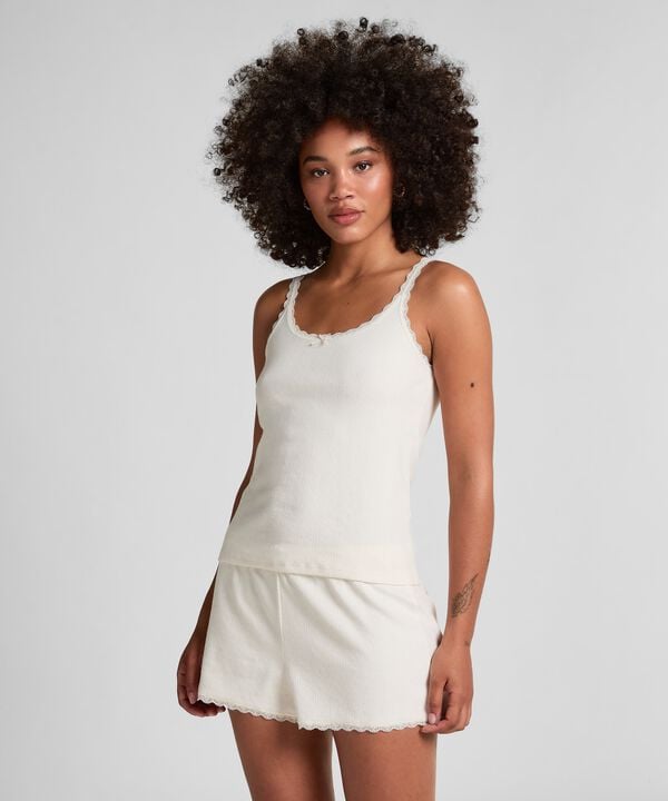 SINGLET POINTELLE LACE