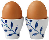 Blue Fluted Mega Egg Cup, 5 cm, 2-pack