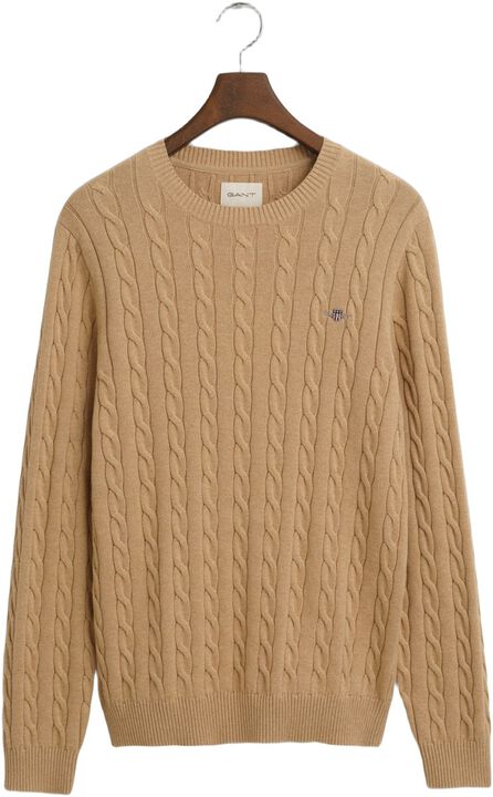 COTTON CABLE C-NECK
