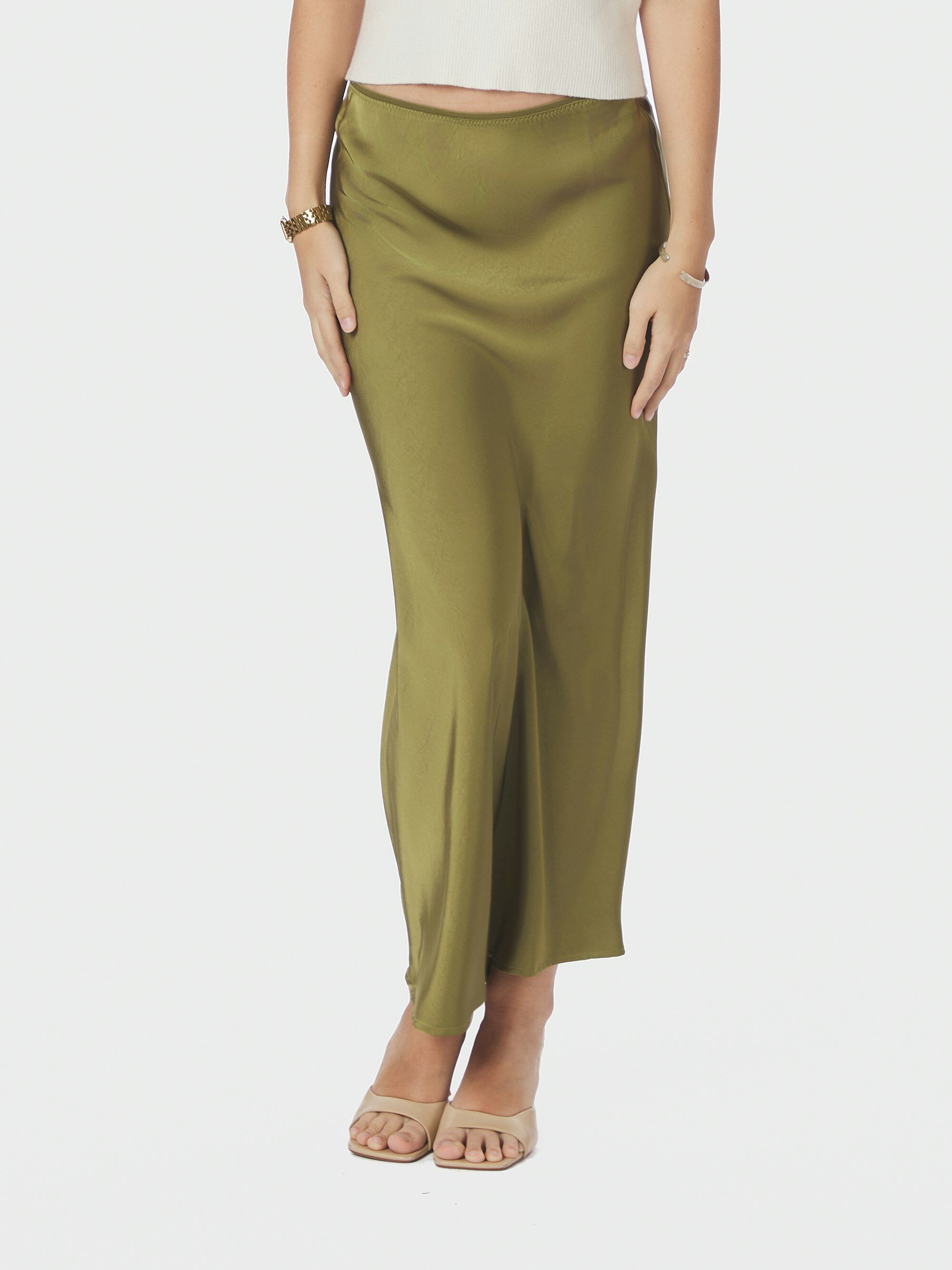 Vicky Heavy Sateen Skirt