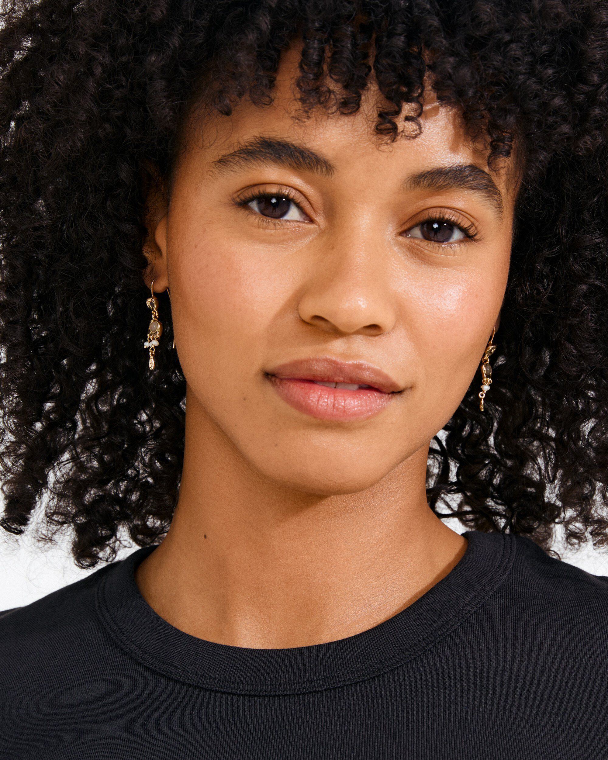 HERE earrings gold-plated