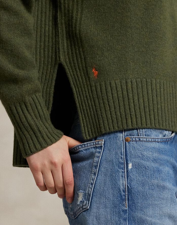 Wool-Cashmere Turtleneck Sweater