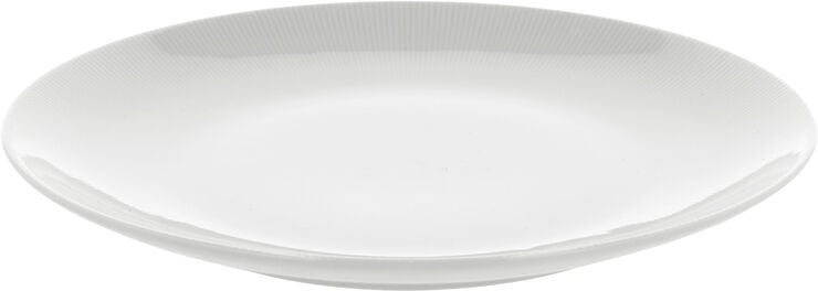 Tallerken flat Eventail 28 cm Hvit