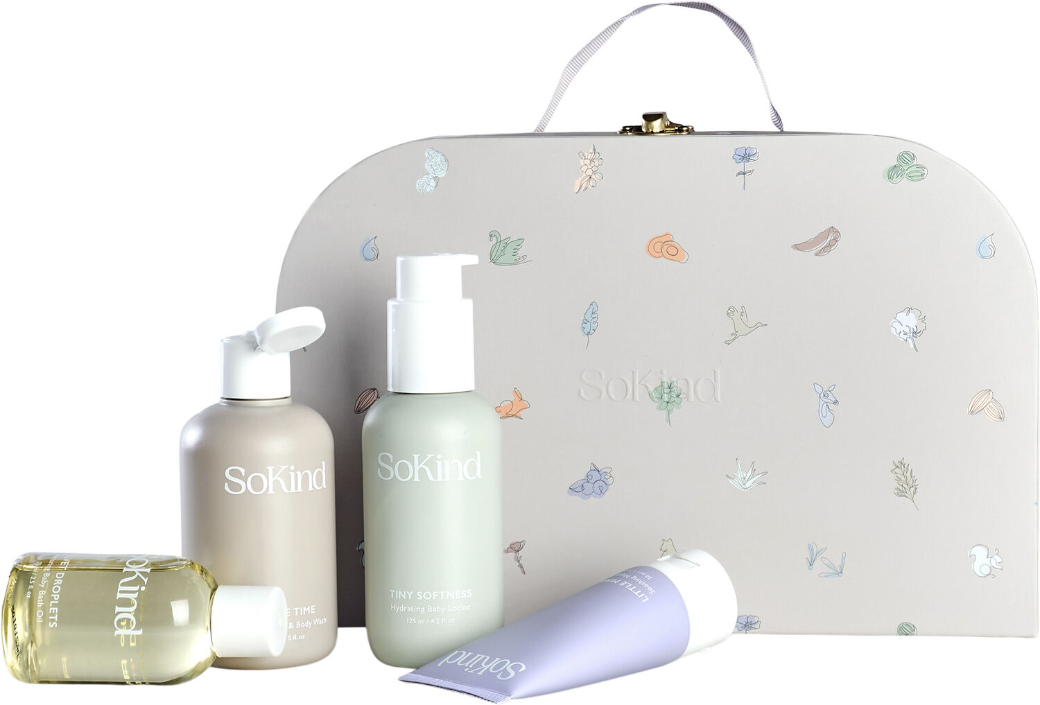 Dear Baby Skin Care Kit- L&aelig;kker kuffert med hudplejeprodukter til baby