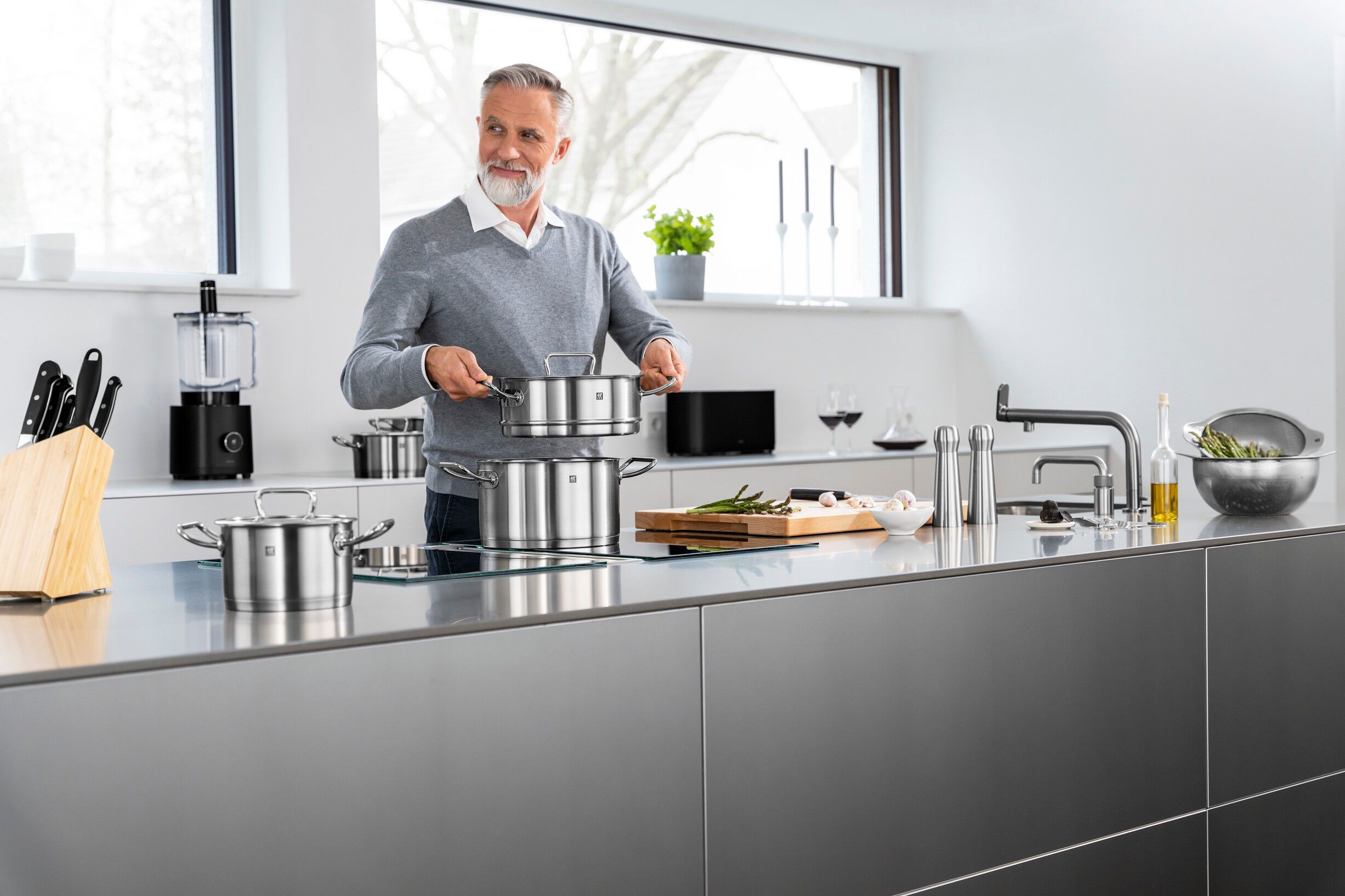 Pro Grydes&aelig;t 5-dele, 18/10 rustfrit st&aring;l