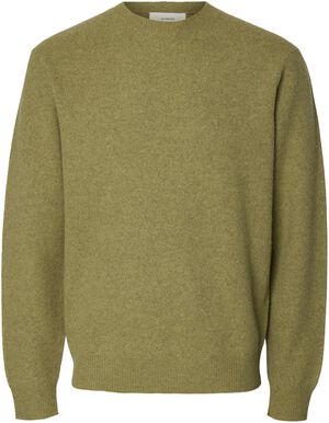 ANRRAGI LS KNIT WOOL CREW NECK