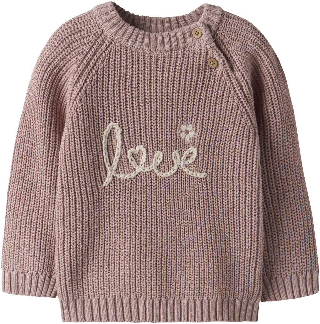 NBFEMLEN EMB LS KNIT LIL