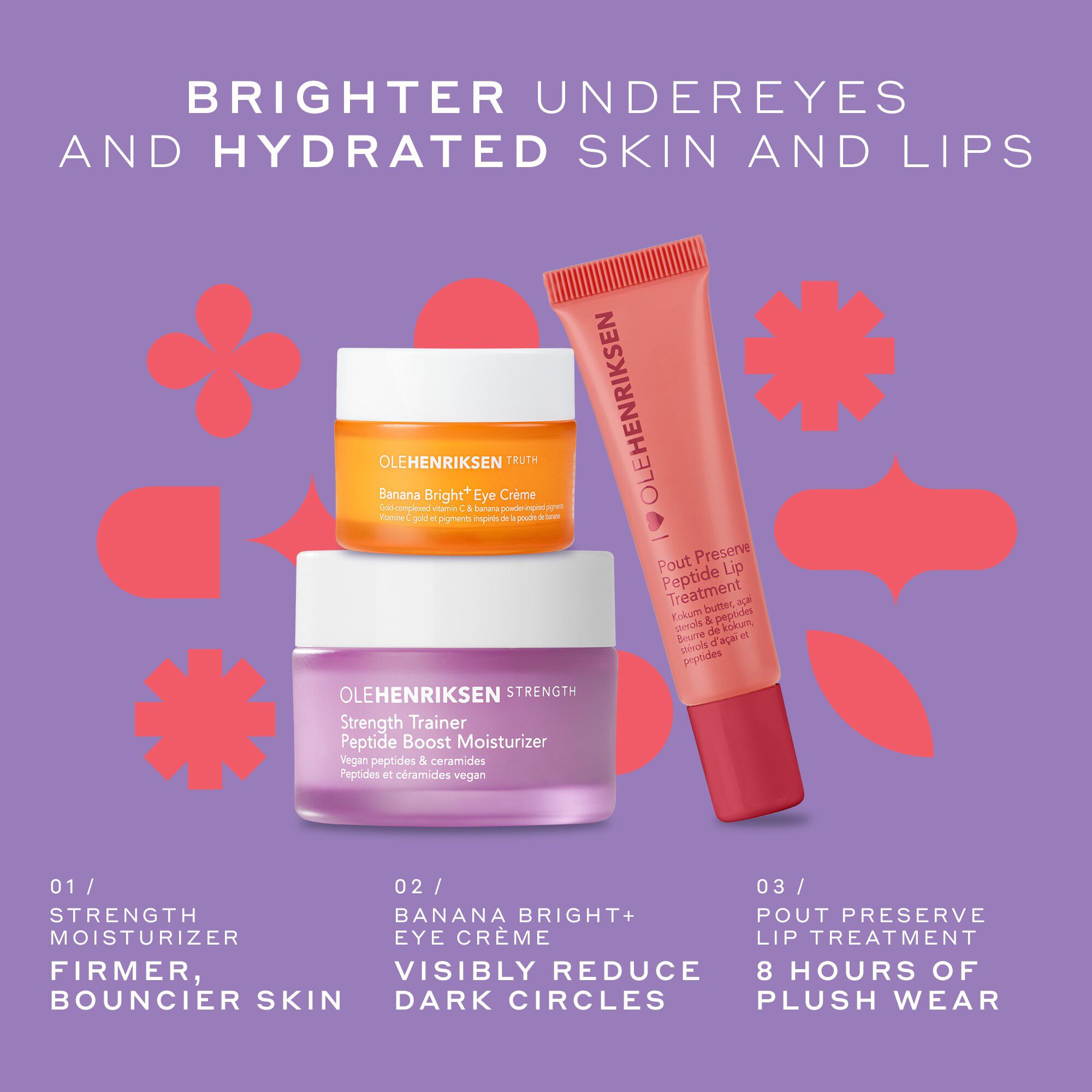 SETS Oles Icons Pout, Strenght + BB+ Eye creme 1 stk