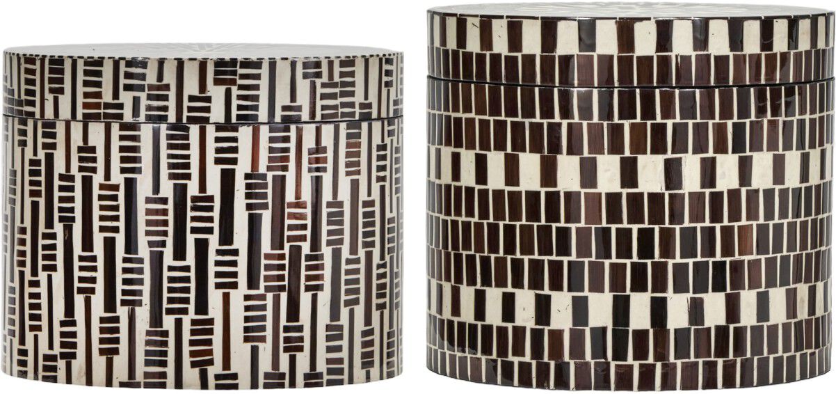 Oppbevaringsbokser, HDLango, Brun:Natur