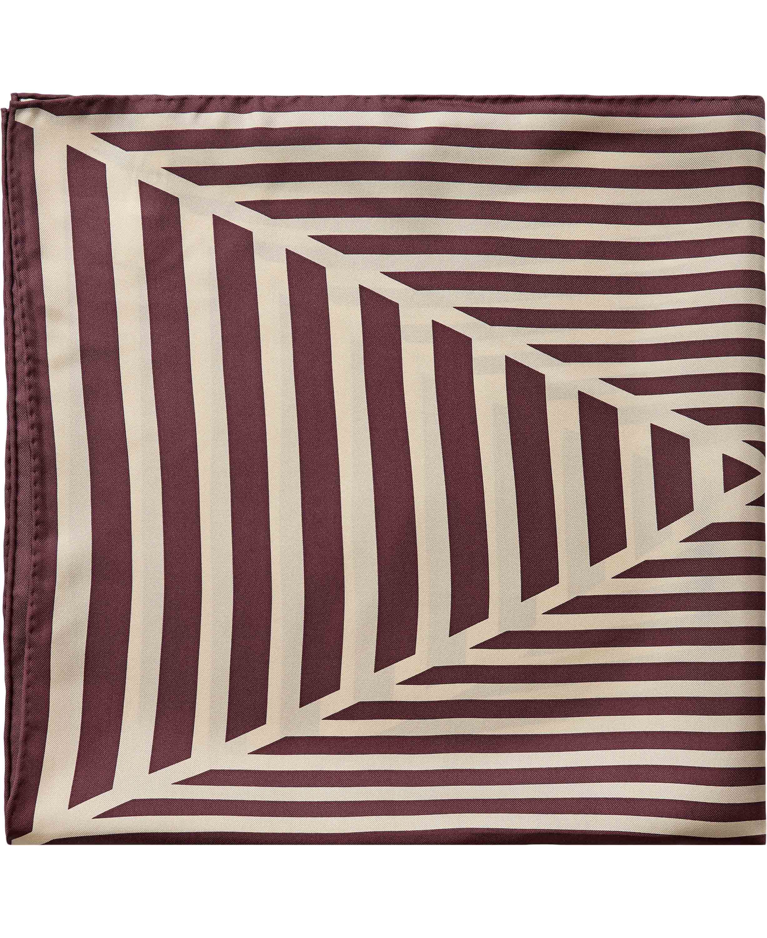Geometric Scarf 100% Silk - 61x61cm