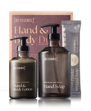 Gave s&aelig;t H&aring;nds&aelig;be + Lotion (Lavendel/Fyrren&aring;l)