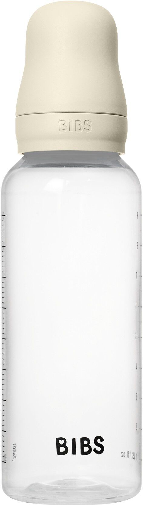 BIBS Baby Bottle Round Silicone 1 pack 270 ml Medium Flow Iv