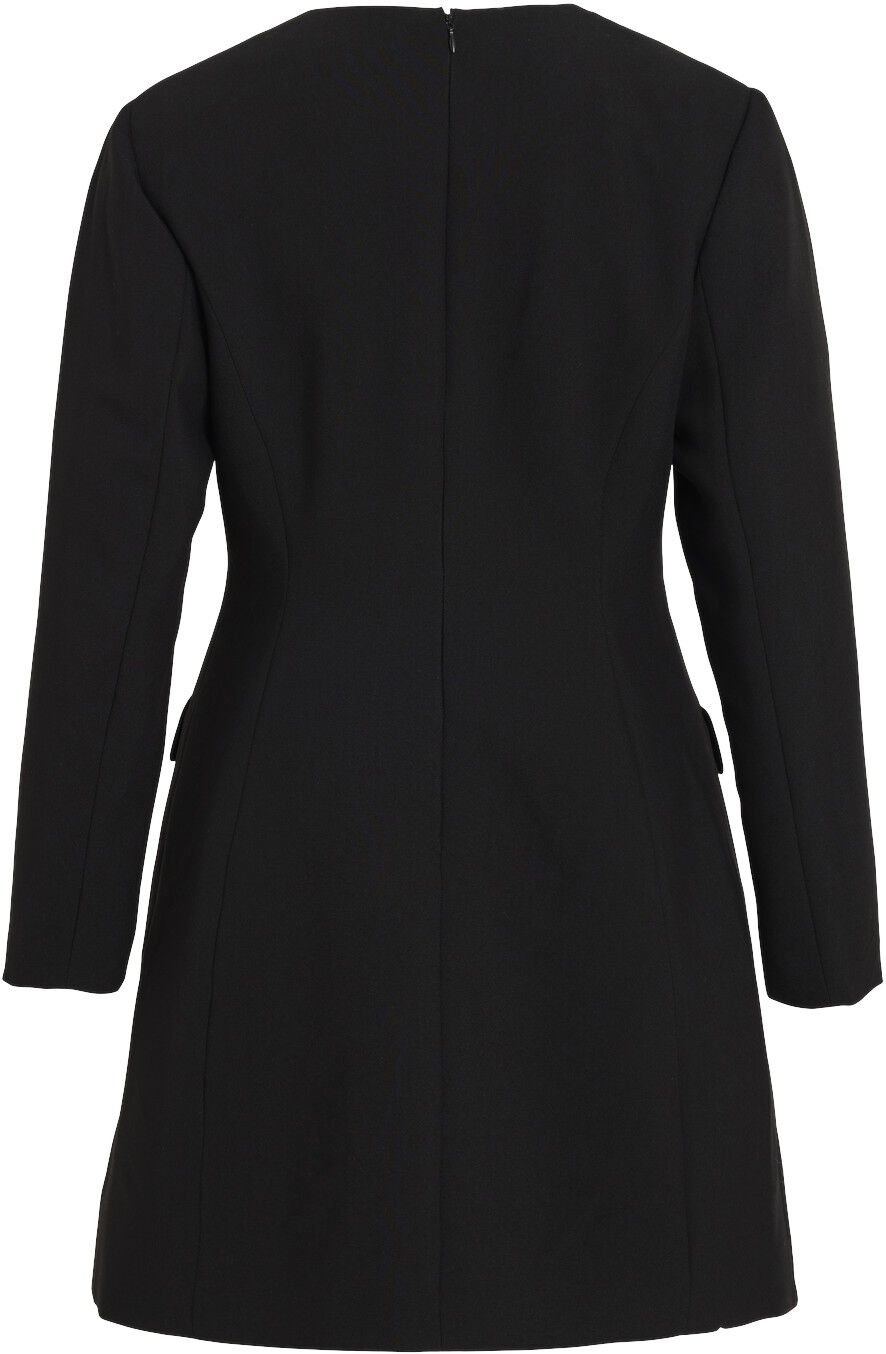 Rourae L/S V-Neck Short Dress/Ev/Pf