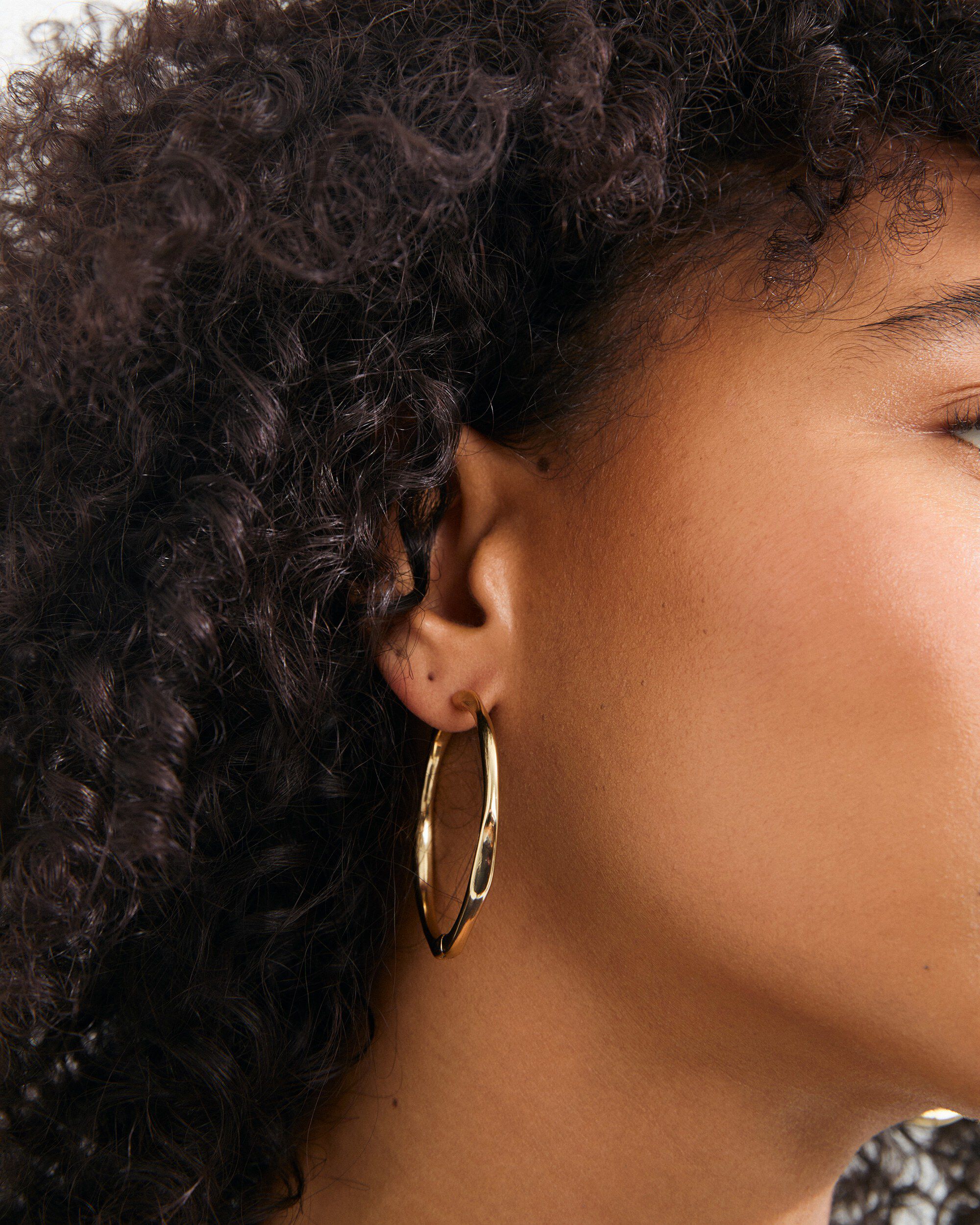 PRESENCE hoop earrings gold-plated