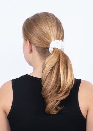 Floral Broderie Scrunchie