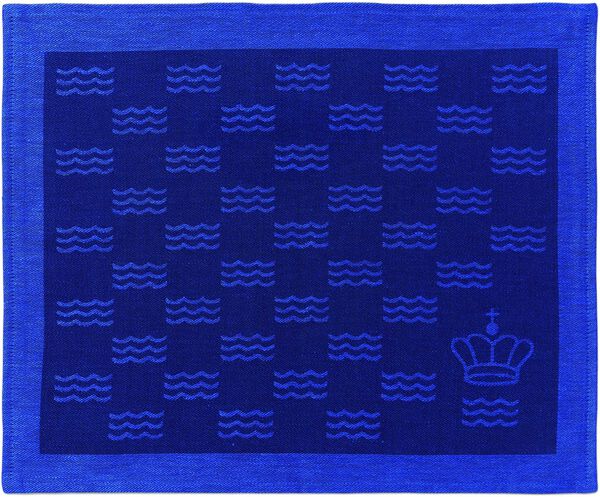 Waves dæk. serv Blå 44X35 2stk