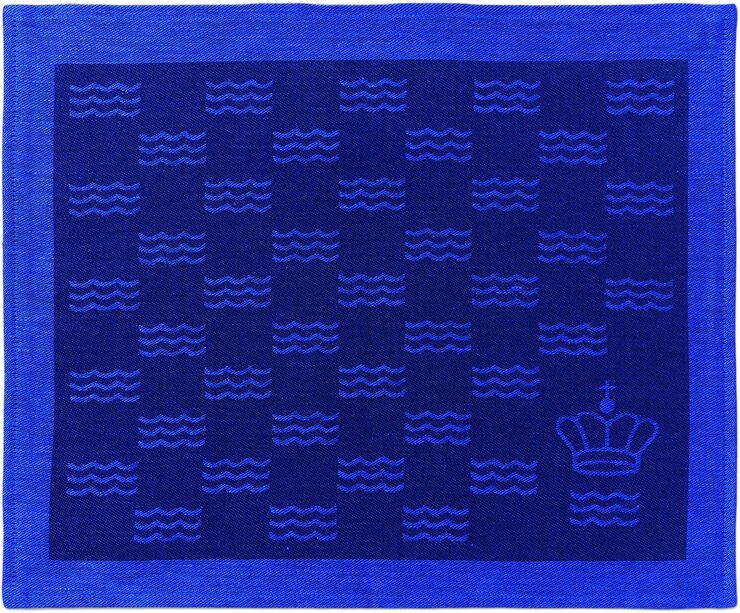 Waves dæk. serv Blå 44X35 2stk