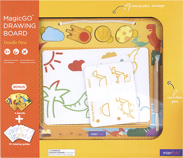 mierEdu - Magisk tegnetavle stor - Dinosaur