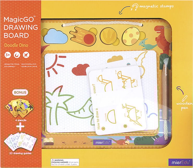 mierEdu - Magisk tegnetavle stor - Dinosaur