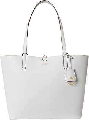 Faux-Leather Large Reversible Tote Bag