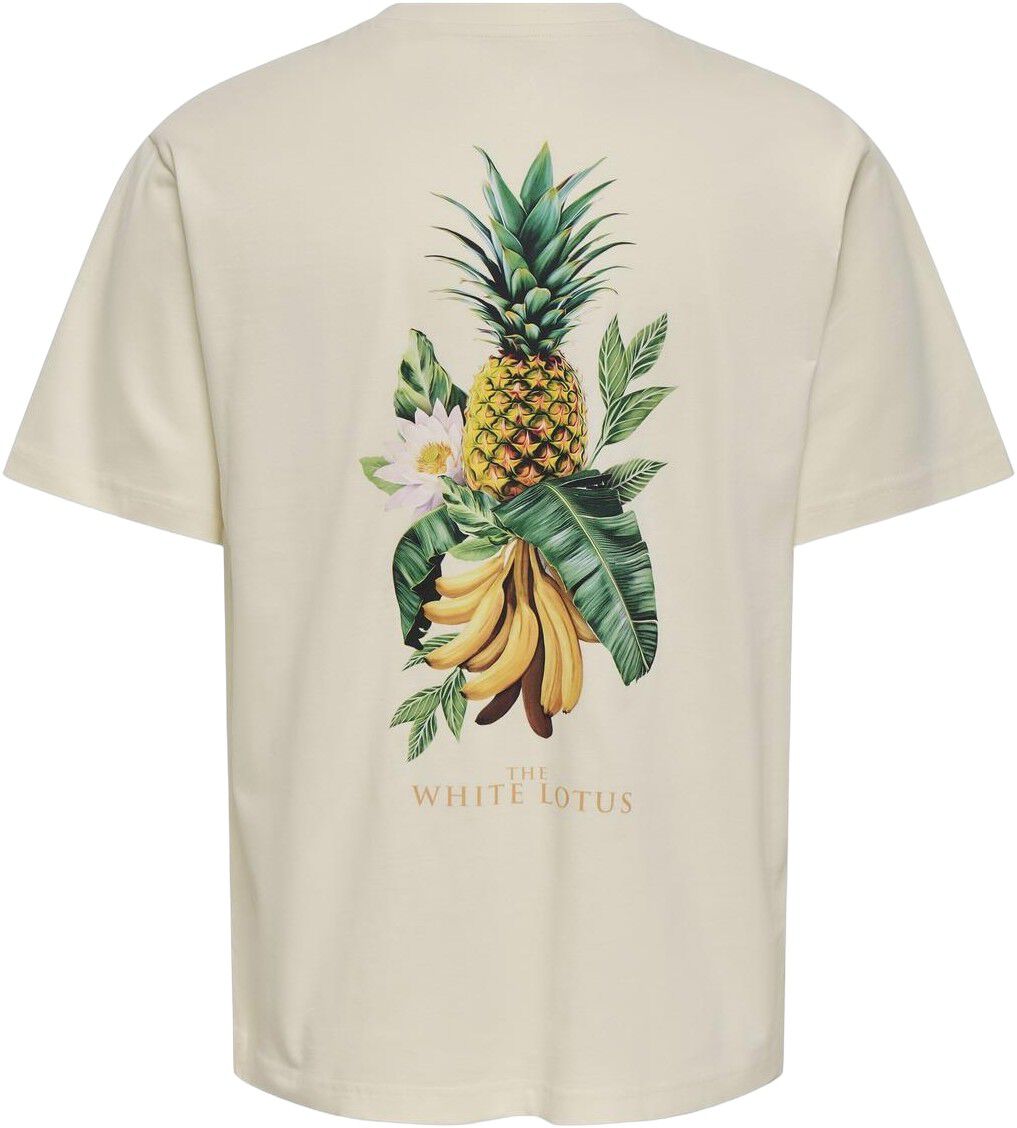 Onswhite Lotus Life Rlx Ss Lic Tee