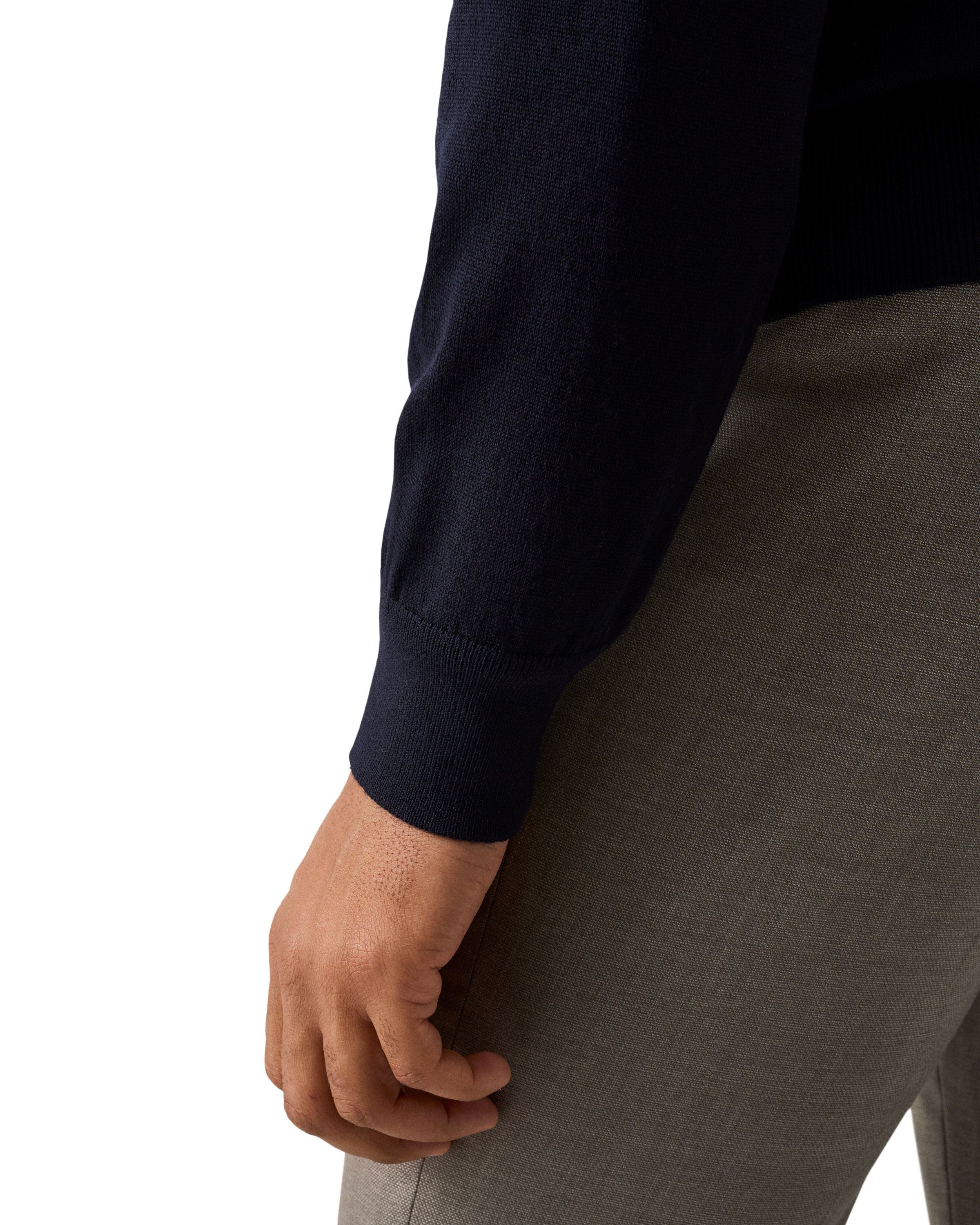 Merino Quarter Zip Knit Polo