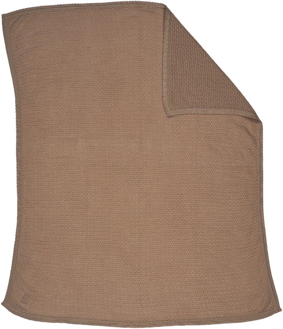 Pointelle knit blanket