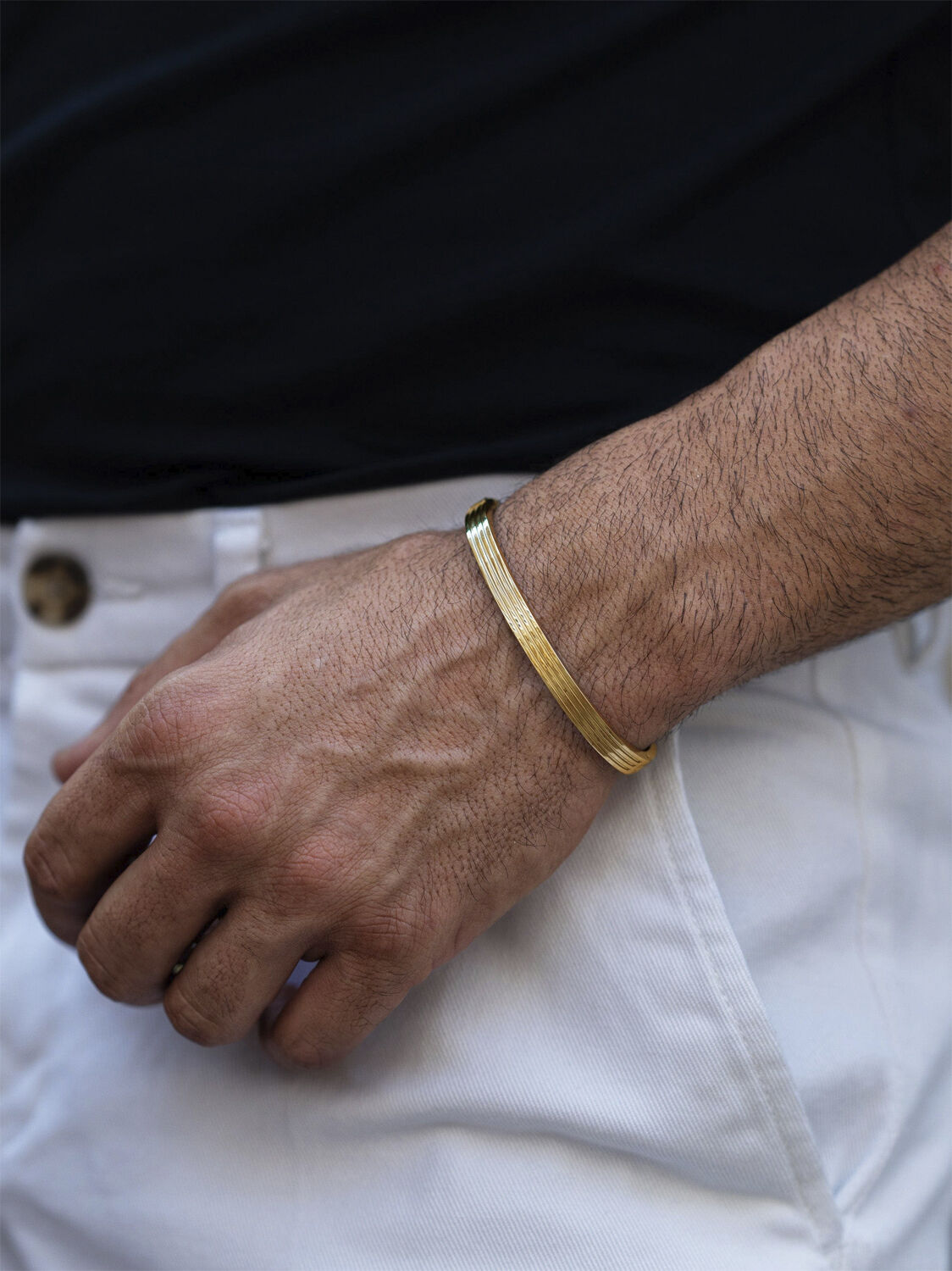 Men's Gold Gentleman Bangle