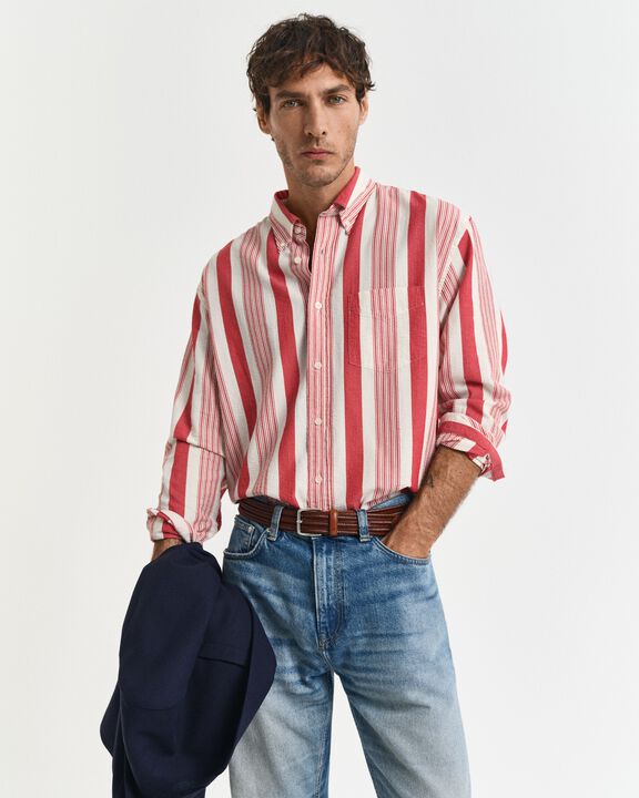 REL SEERSUCKER WIDE STRIPE SHIRT