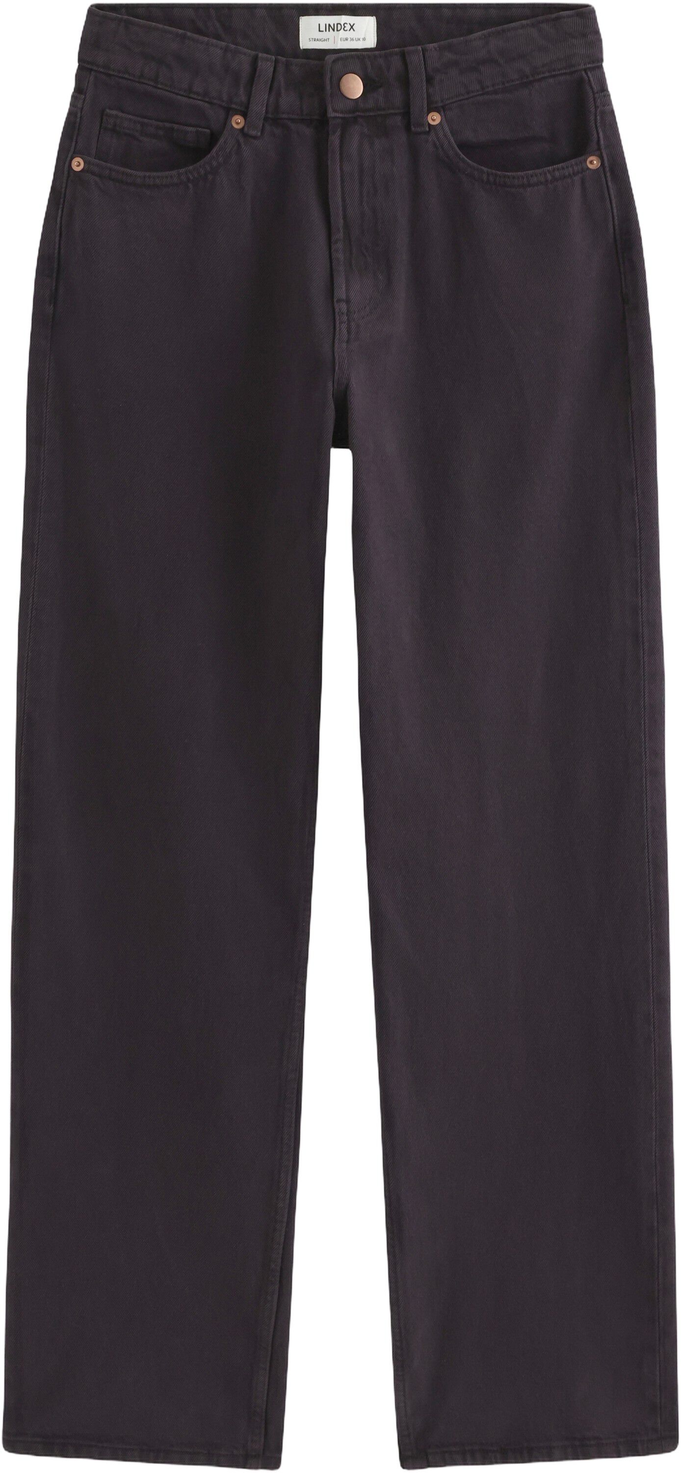 STRAIGHT jeans med h&ouml;g midja