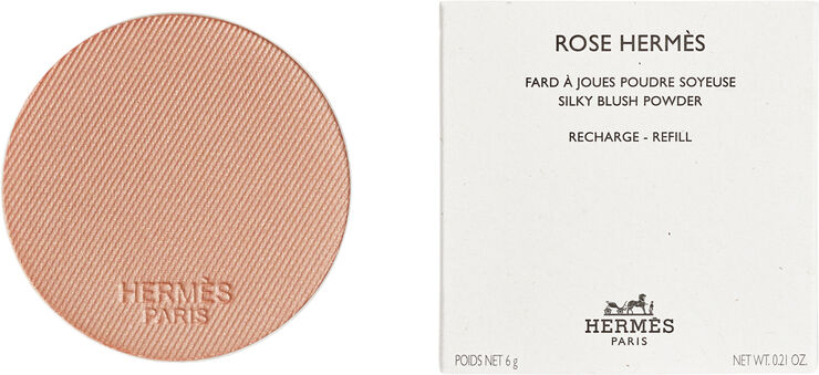 Rose Hermès, silky blush powder refill, Rose Doré