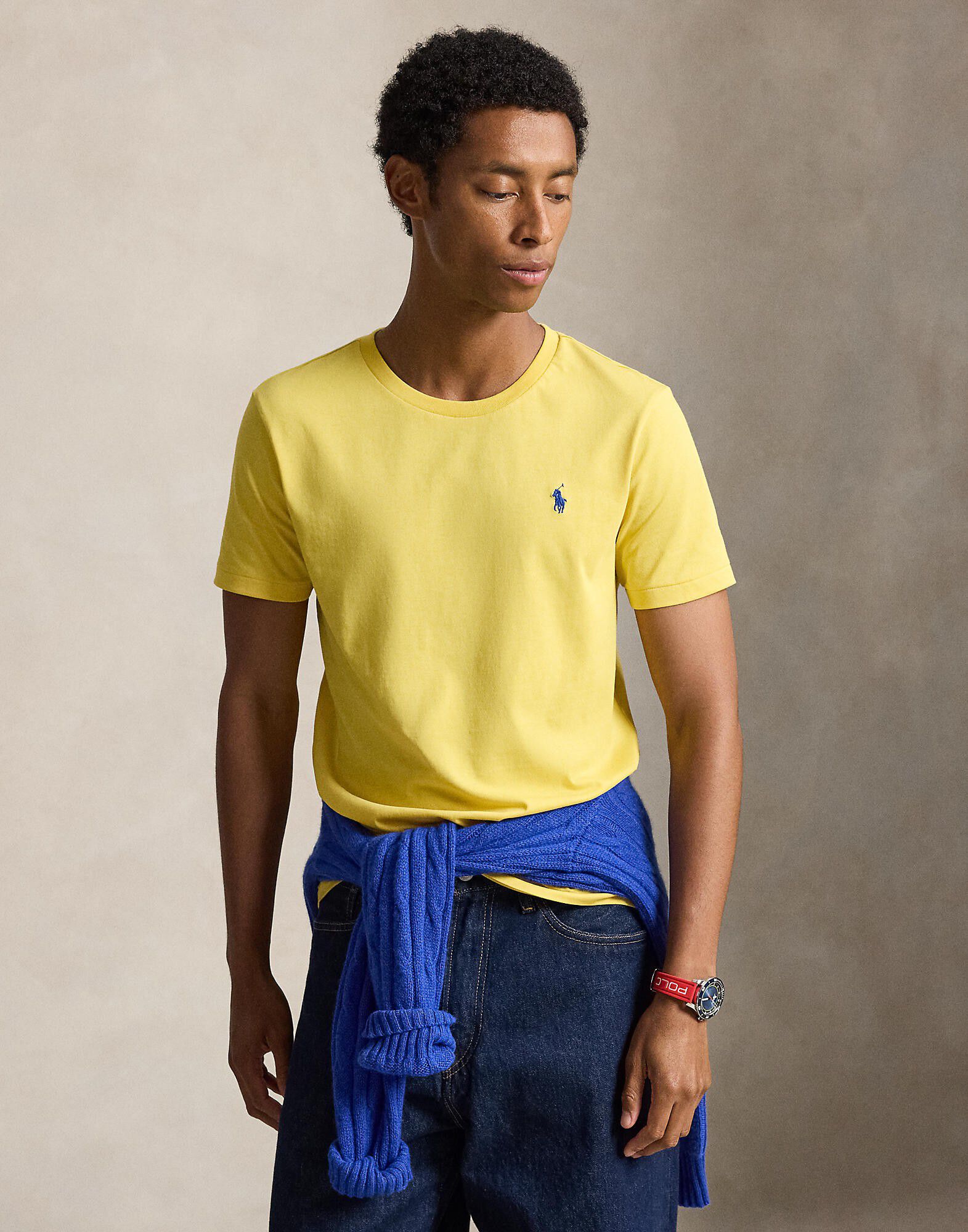 Custom Slim Fit Jersey Crewneck T-Shirt